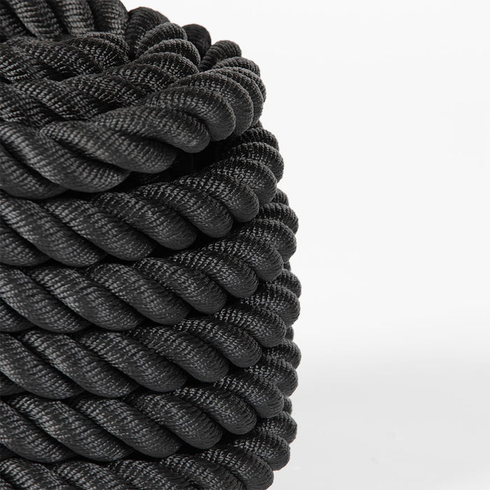 Black Poly Dacron Battle Ropes - Battle Rope Length: 40 FT - Battle Rope Thickness: 2" | 40 FT / 2"