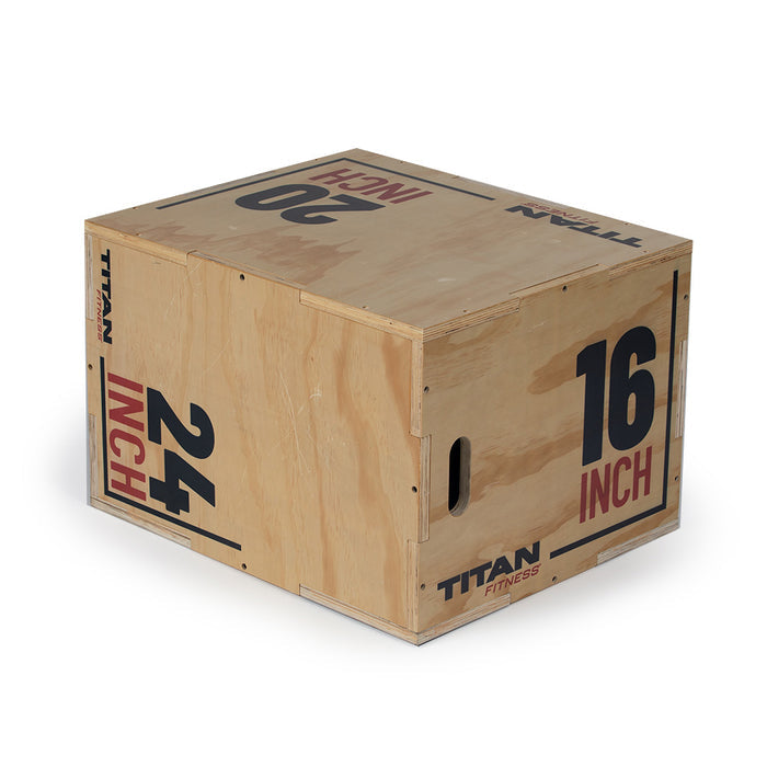 3-in-1 Wooden Plyo Box | Medium (16 x 20 x 24)