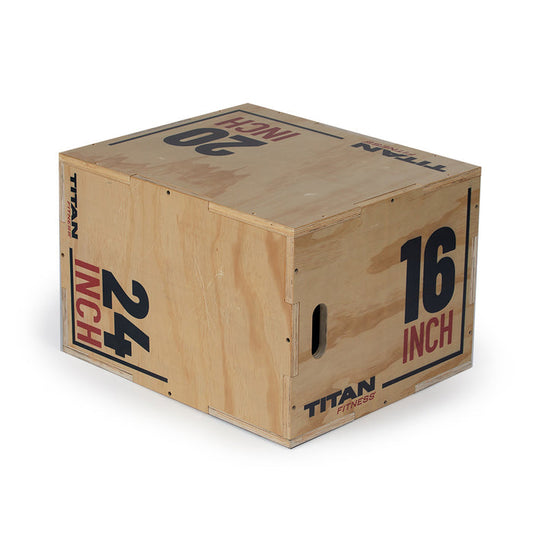 3-in-1 Wooden Plyo Box | Medium (16 x 20 x 24)