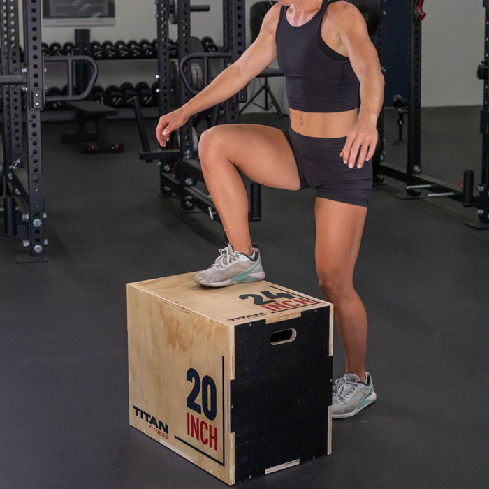 3-in-1 Wooden Plyo Box | Medium (16 x 20 x 24)