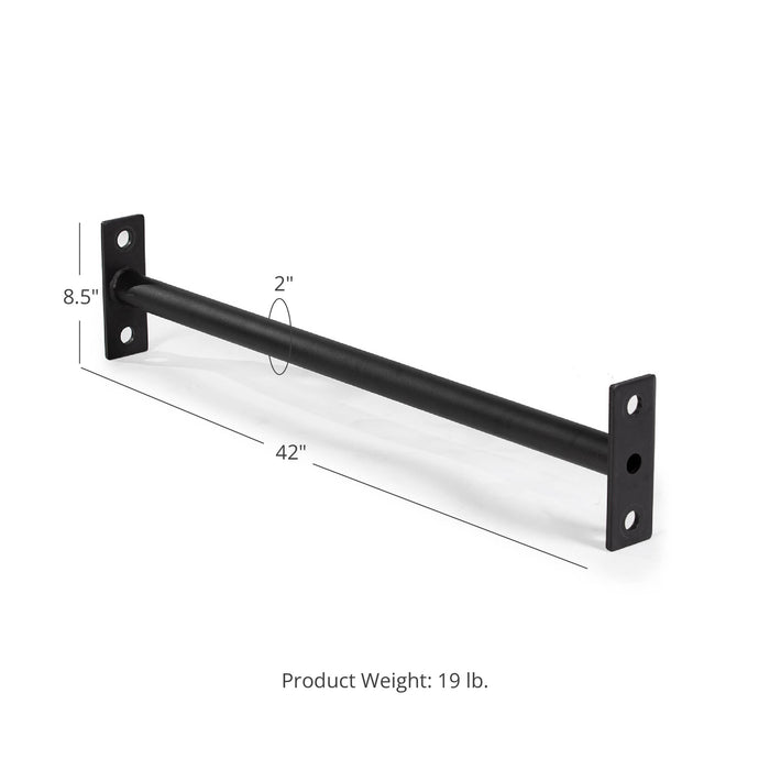TITAN Series 2" Single Fat Pull-Up Bar - 42"L x 8.5"H x 50mm Dia. Grip