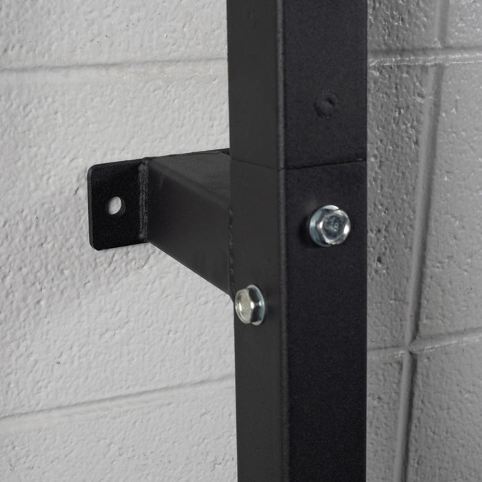 Wall Mounted 4-Peg Olympic Bumper Plate Weight Rack - Rubber Stoppers
