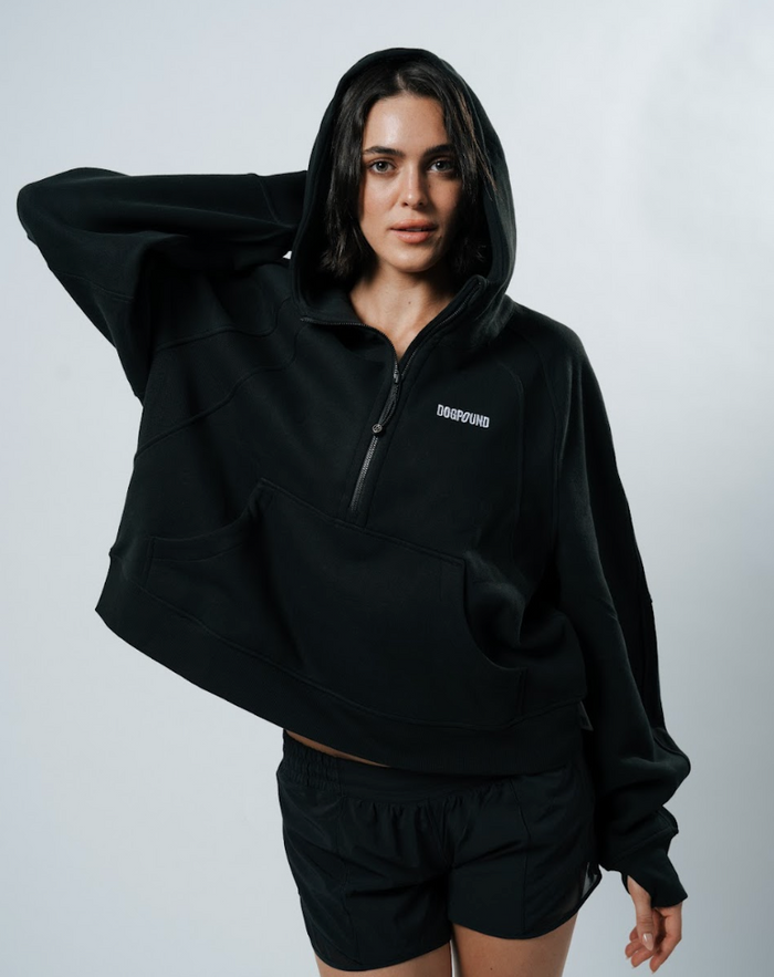 Scuba Oversized Half-Zip Hoodie