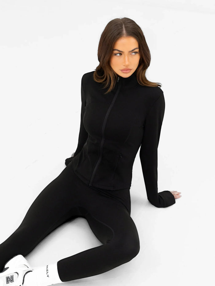 SculptForm Full Zip Jacket - Black
