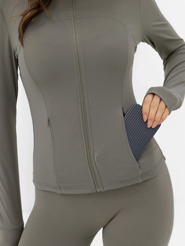 SculptForm Full Zip Jacket - Safari Green