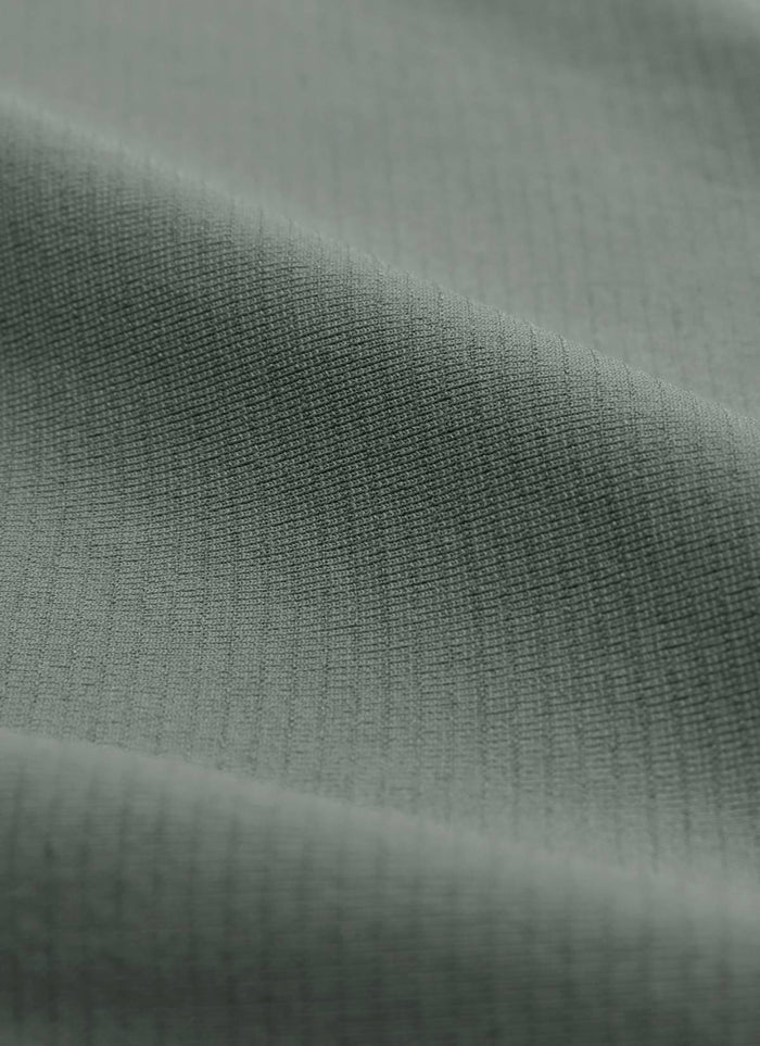 CRZ YOGA Women's Running Slim Fit Shirts Seamless Cropped Short Sleeves Grey Sage