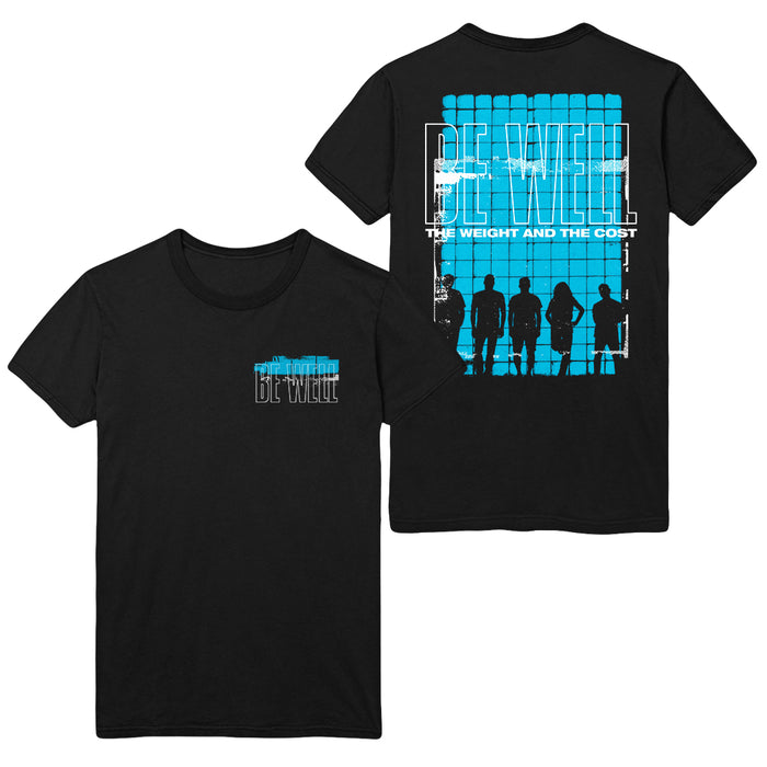 be wellSilhouettes - Black T-Shirt front and back