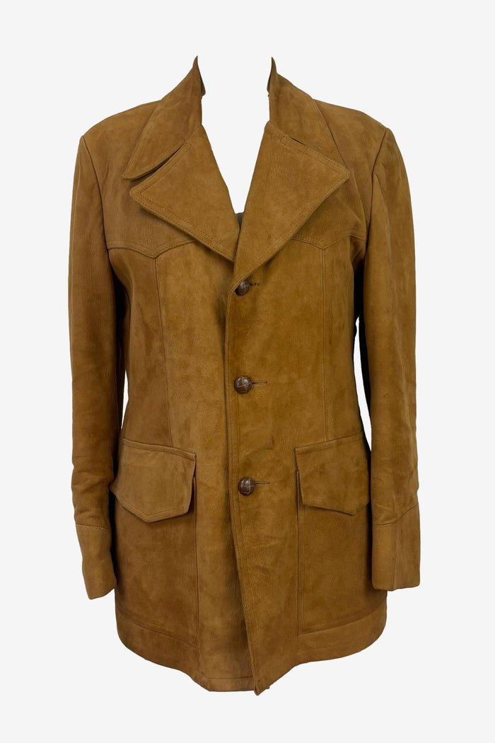 Silton California Tobacco Caramel Suede with dagger collar