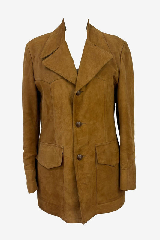 Silton California Tobacco Caramel Suede with dagger collar