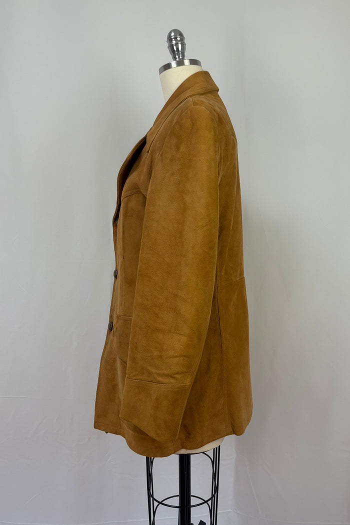 Silton California Tobacco Caramel Suede with dagger collar