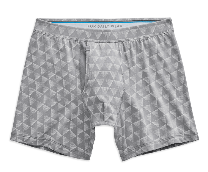 Monument Triad | Front view of Silver Boxer Briefs in Monument Triad