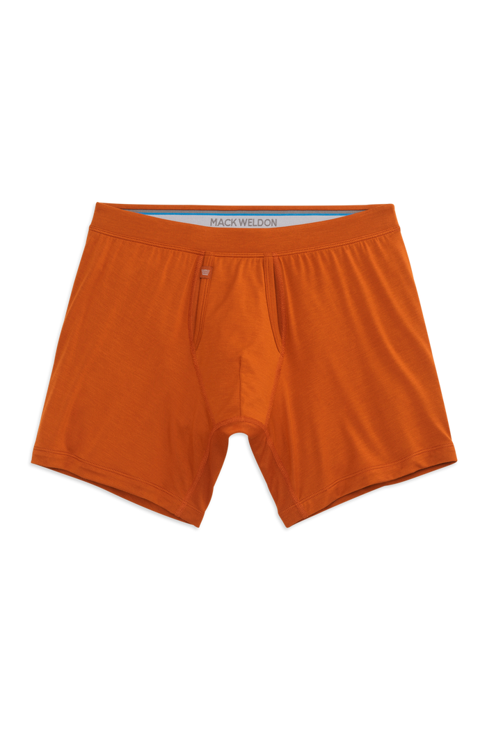 Front view of Silver HD Boxer Brief in Clay Tile