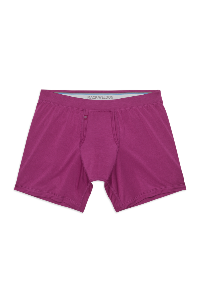 Rum Runner | Front view of Silver HD Boxer Brief in Rum Runner