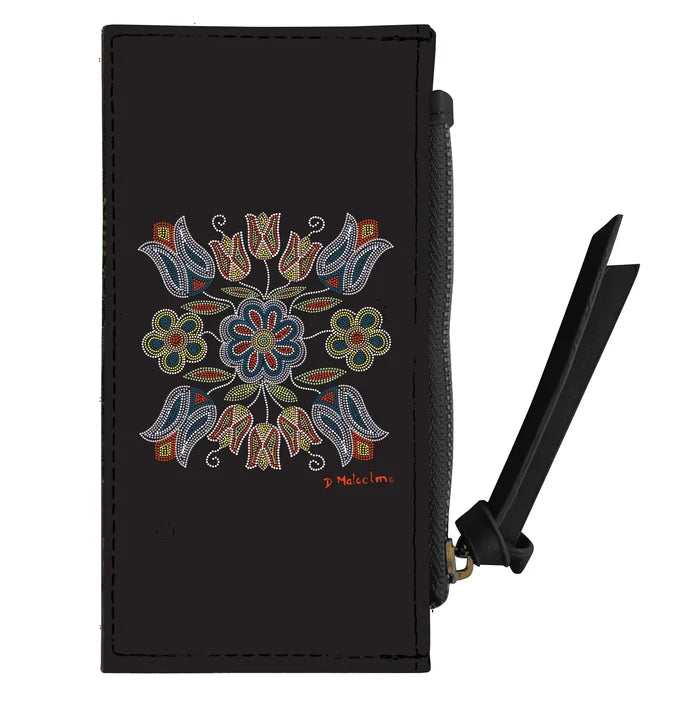 Silver Threads Card Holder featuring intricate Indigenous design by Deb Malcolm.