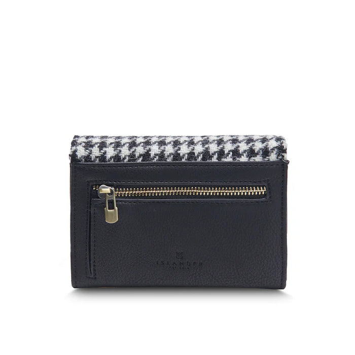 Small Clasp Purse - Black and White Dogtooth