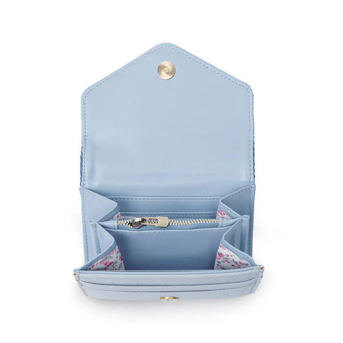 Small Clasp Purse - Blue Tartan