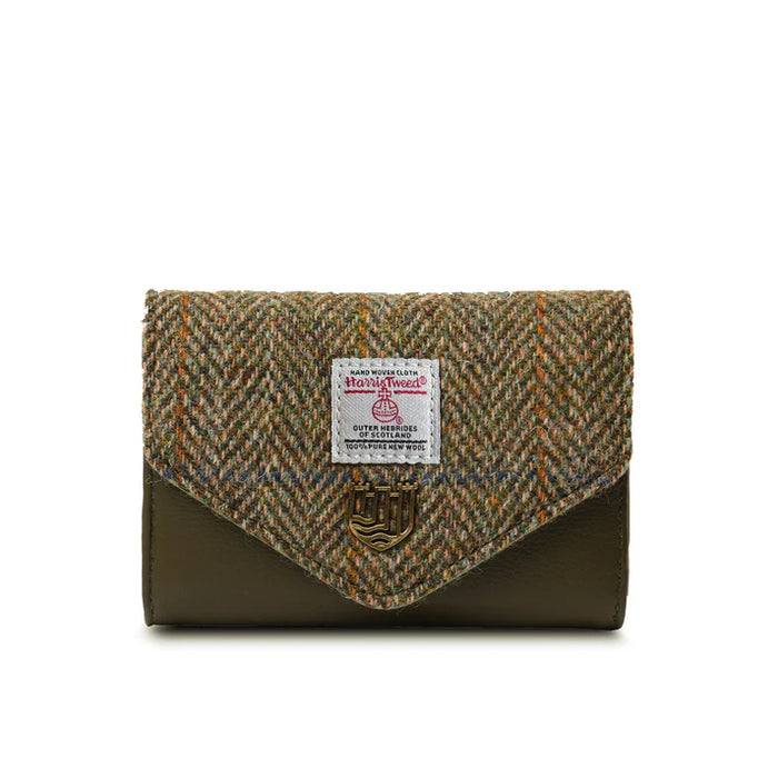 Small Clasp Purse - Chestnut Herringbone