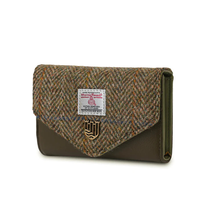 Small Clasp Purse - Chestnut Herringbone