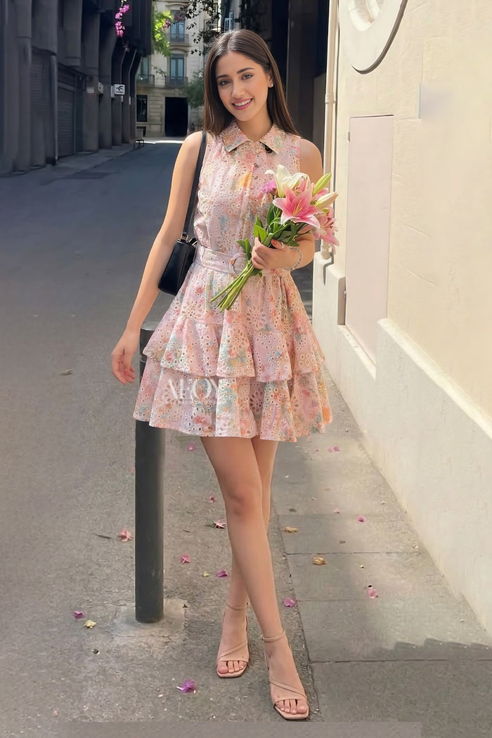 Soft floral mini dress