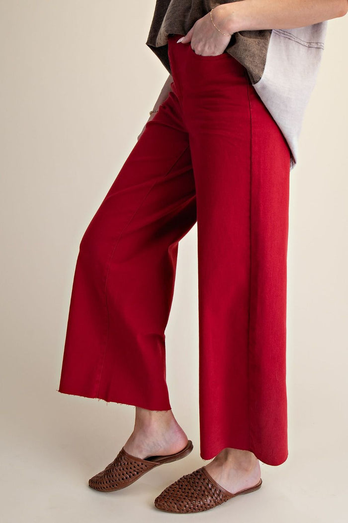 Soft Stretch Twill High Waist Pants
