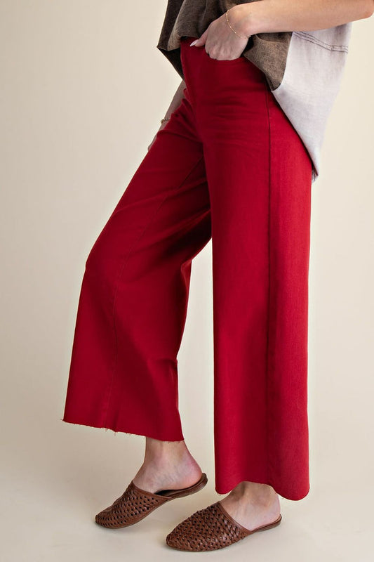Soft Stretch Twill High Waist Pants