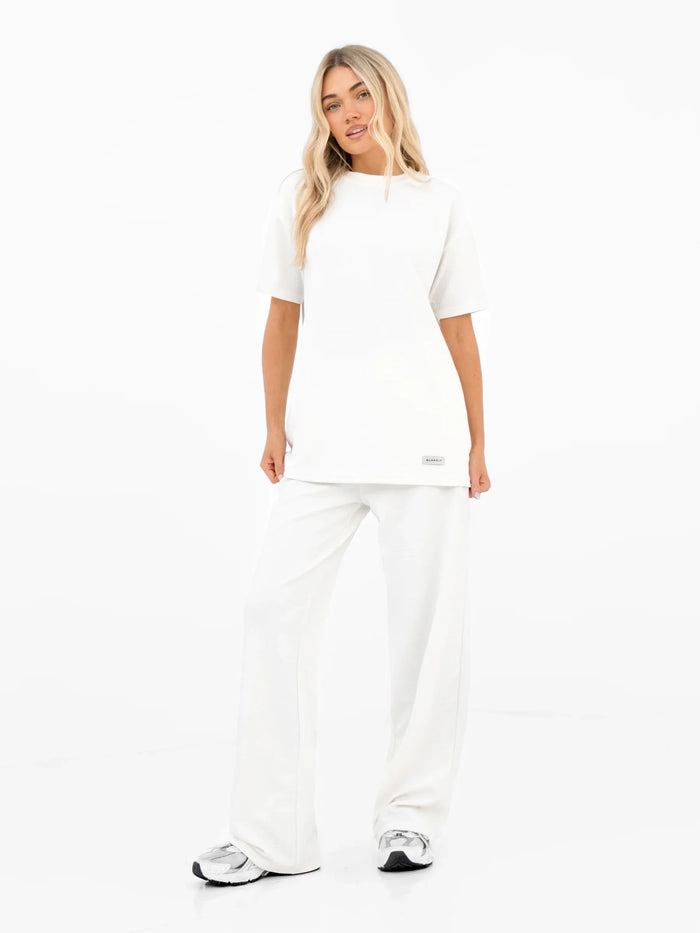 Soft Waffle Oversized T-Shirt - Off White