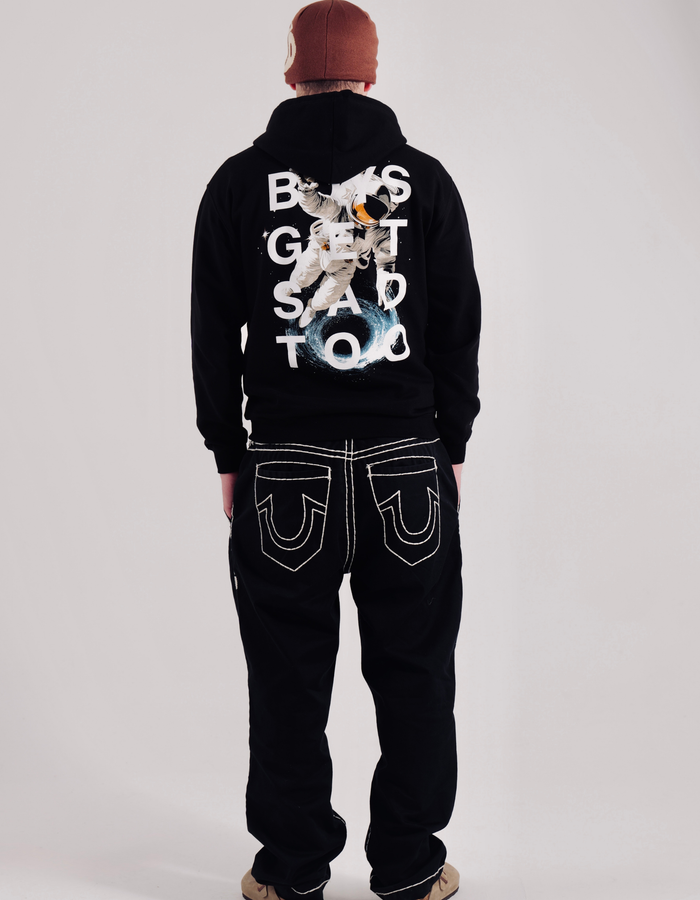 SPACEMAN HOODY BLACK