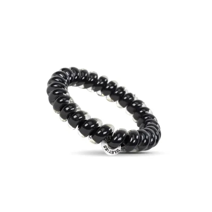 Spiral Hair Coils | Jet Black Hair Ties | Large