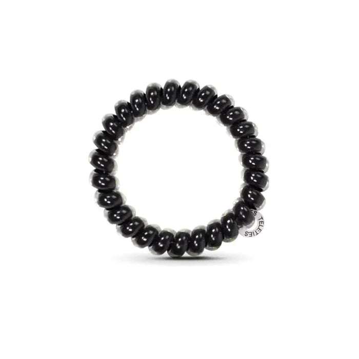 Spiral Hair Coils | Jet Black Hair Ties | Large
