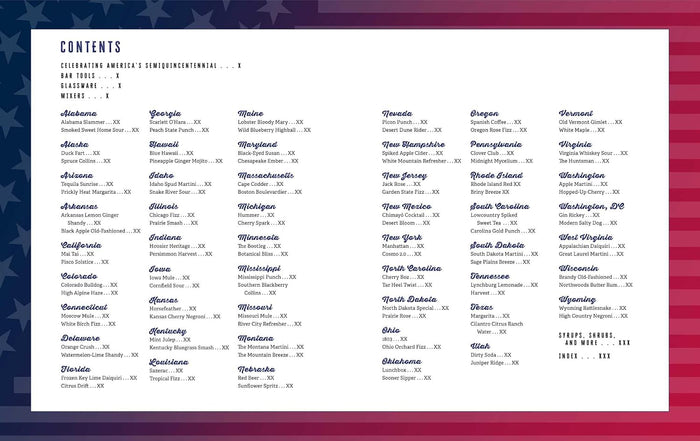 Menu with text on a white background