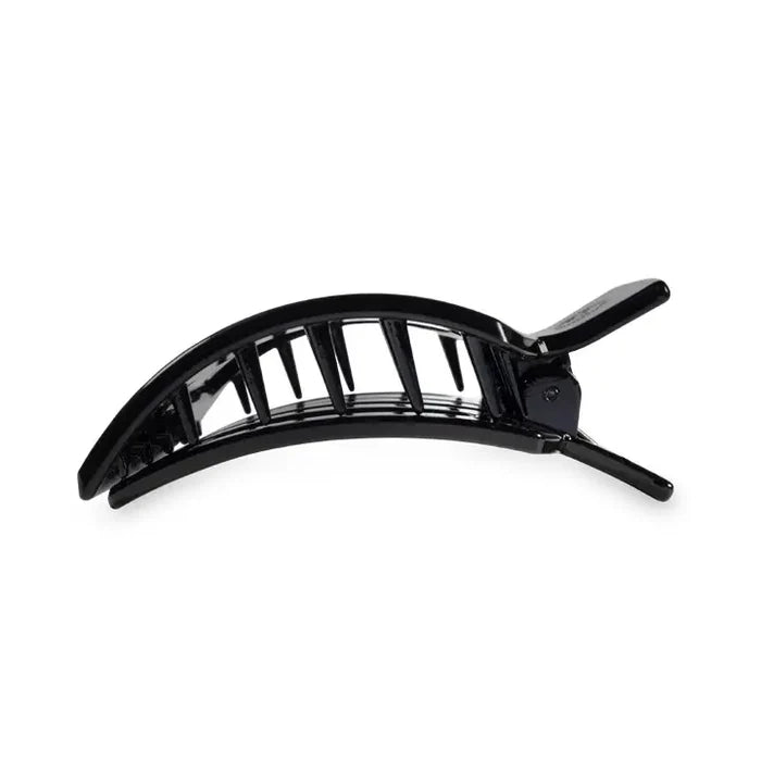 Square Flat Hair Clip | Jet Black | Medium