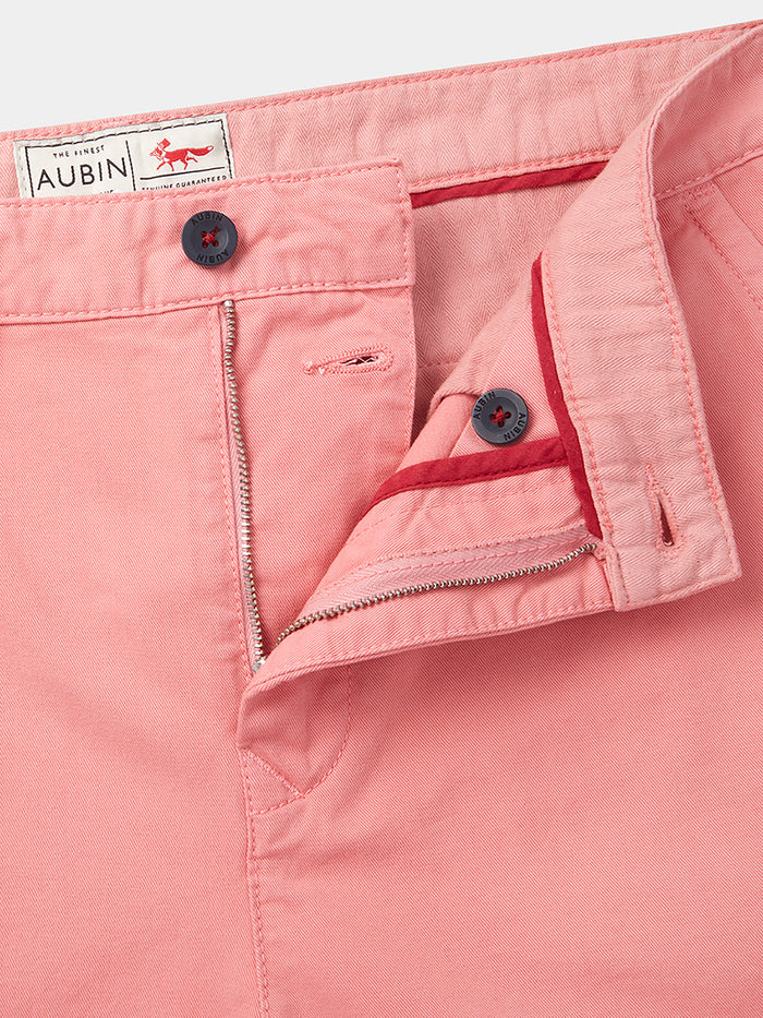Aubin Pale Coral Stamford Chino Short | Chino Short