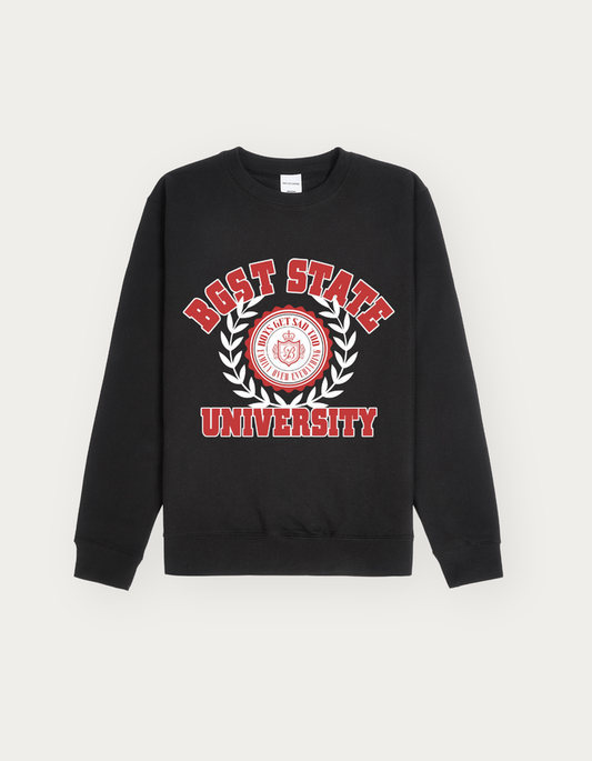 STATE UNI CREWNECK BLACK