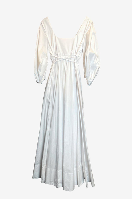 Staud Cotton Maxi White Maxi Dress