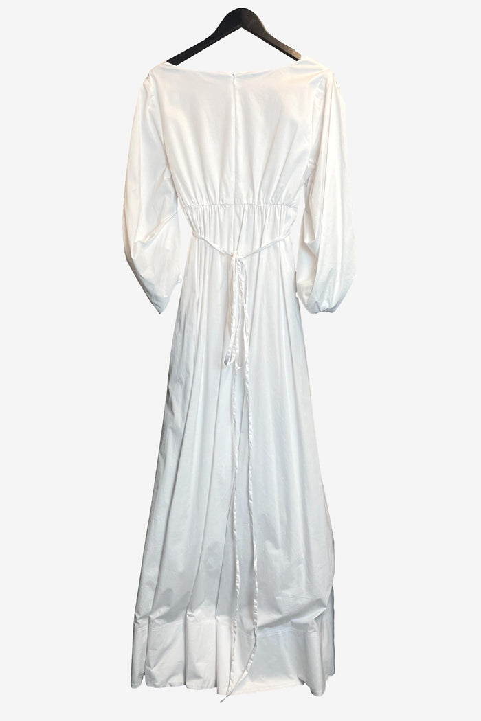 Staud Cotton Maxi White Maxi Dress