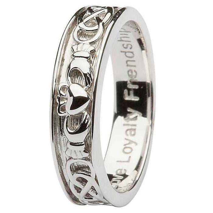 Sterling Silver Claddagh/Celtic Gts Ring