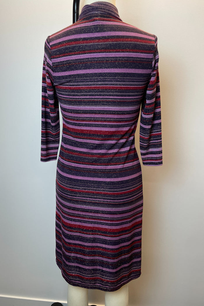 Striped Button Up Dress Midi Dress image 1