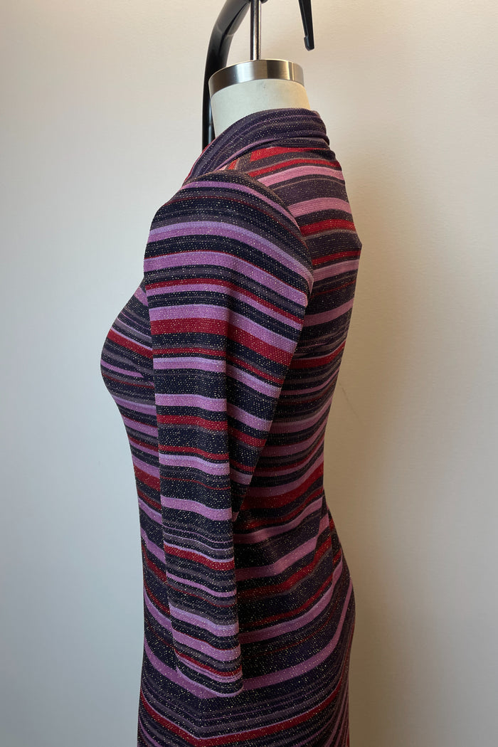Striped Button Up Dress Midi Dress image 2