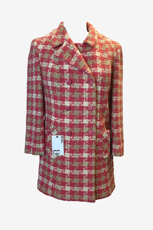 Suitmaster Pink Houndstooth Blazer