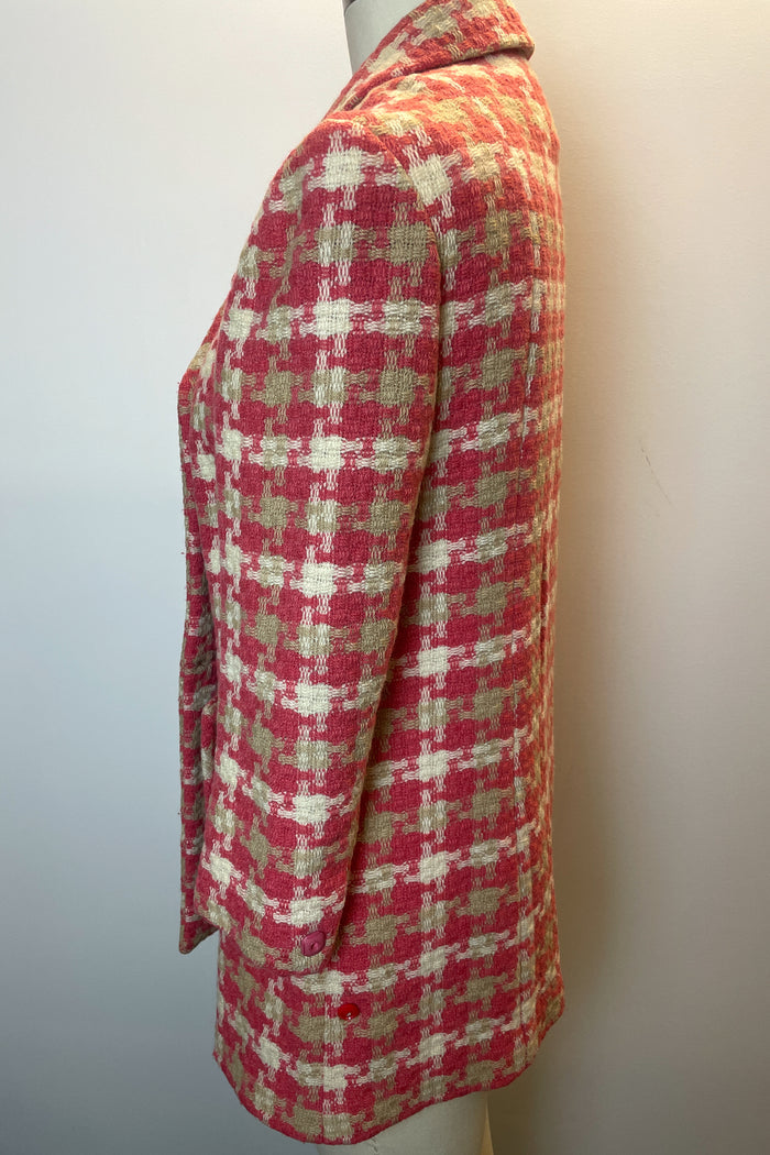 Suitmaster Pink Houndstooth Blazer image 1