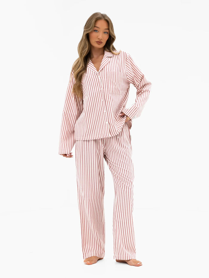 Suki Stripe Shirt - Red Stripe
