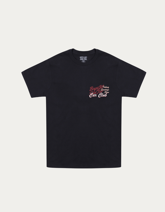 SUNDAY CAR CLUB TEE BLACK