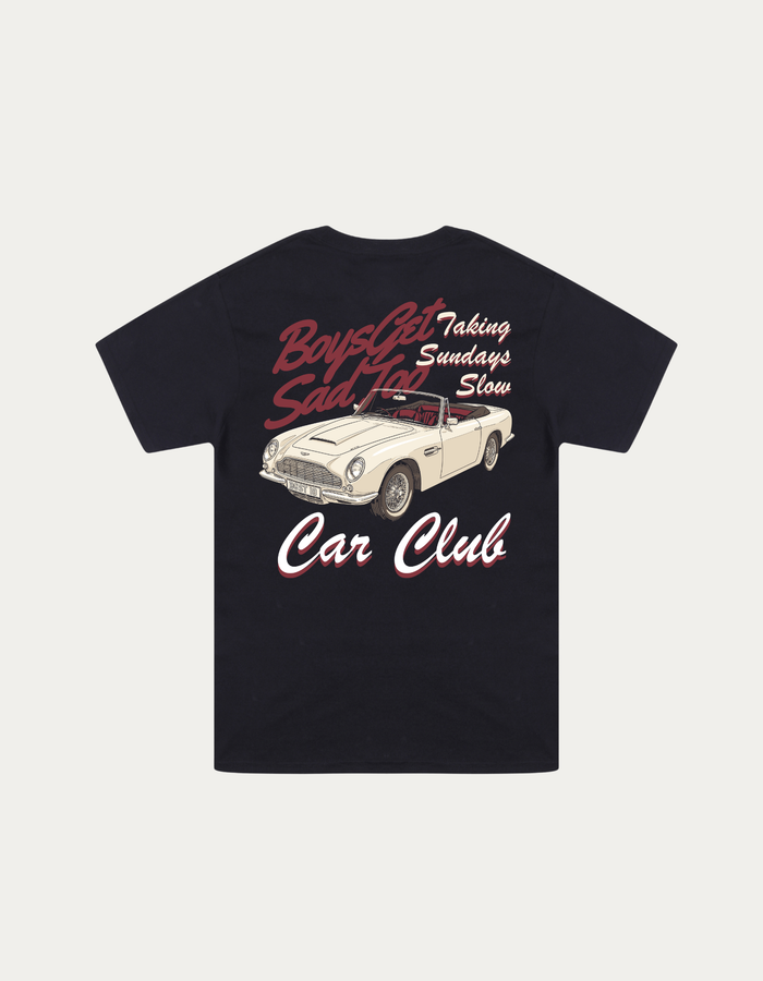 SUNDAY CAR CLUB TEE BLACK