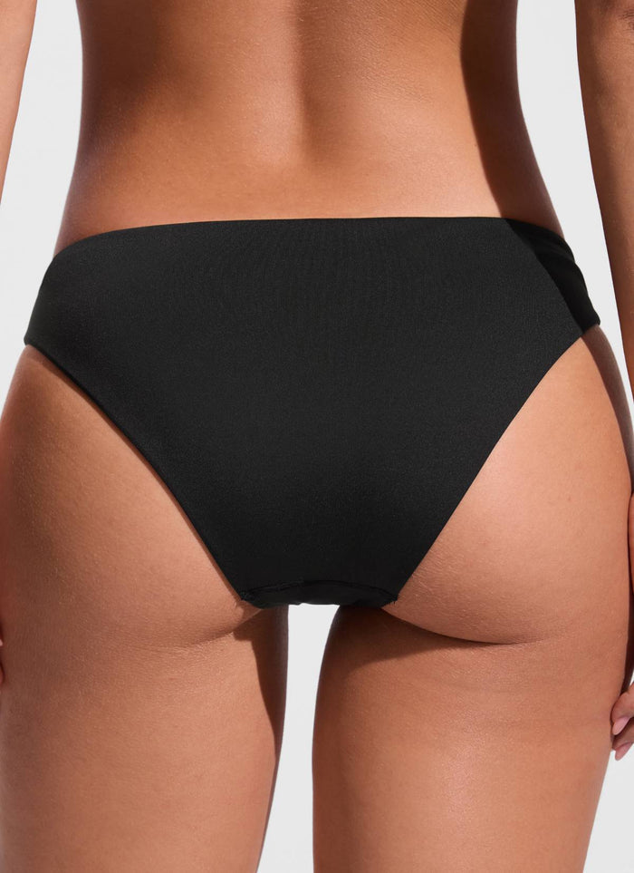 CRZ YOGA Women's Swimwear Bottoms Sunshine Bikini Bottoms Low Rise Black