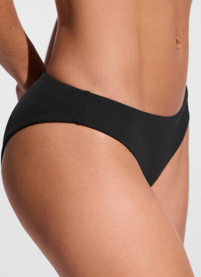 CRZ YOGA Women's Swimwear Bottoms Sunshine Bikini Bottoms Low Rise Black
