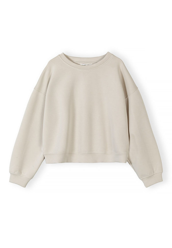 Sweatshirt and Shorts Set, Beige, Loungewear - 3