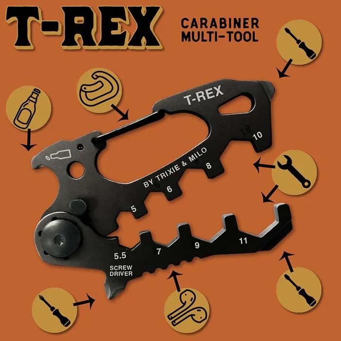 T-Rex Multi-tool with Carabiner - The New York Public Library Shop