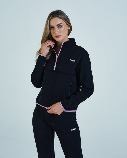 Talia Half Zip Black