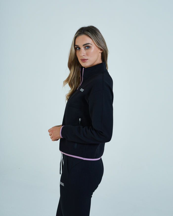 Talia Half Zip Black