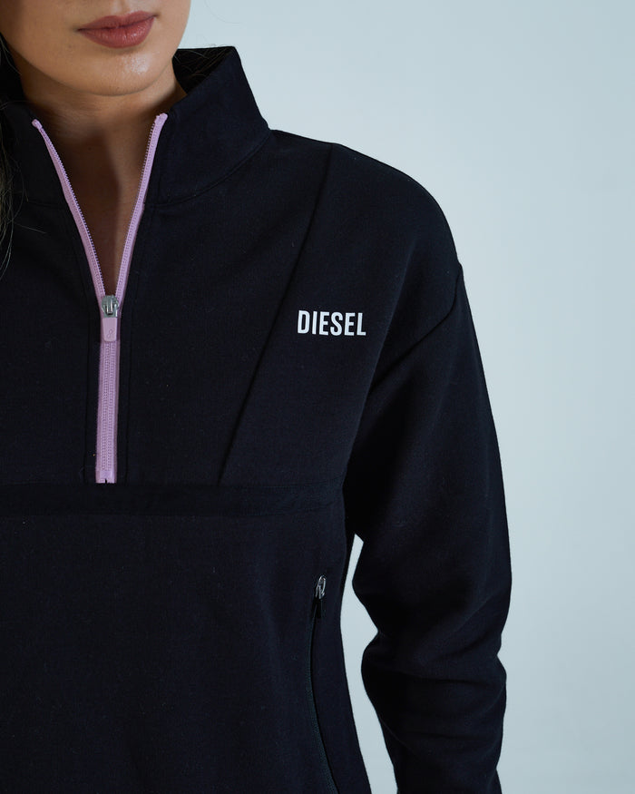 Talia Half Zip Black